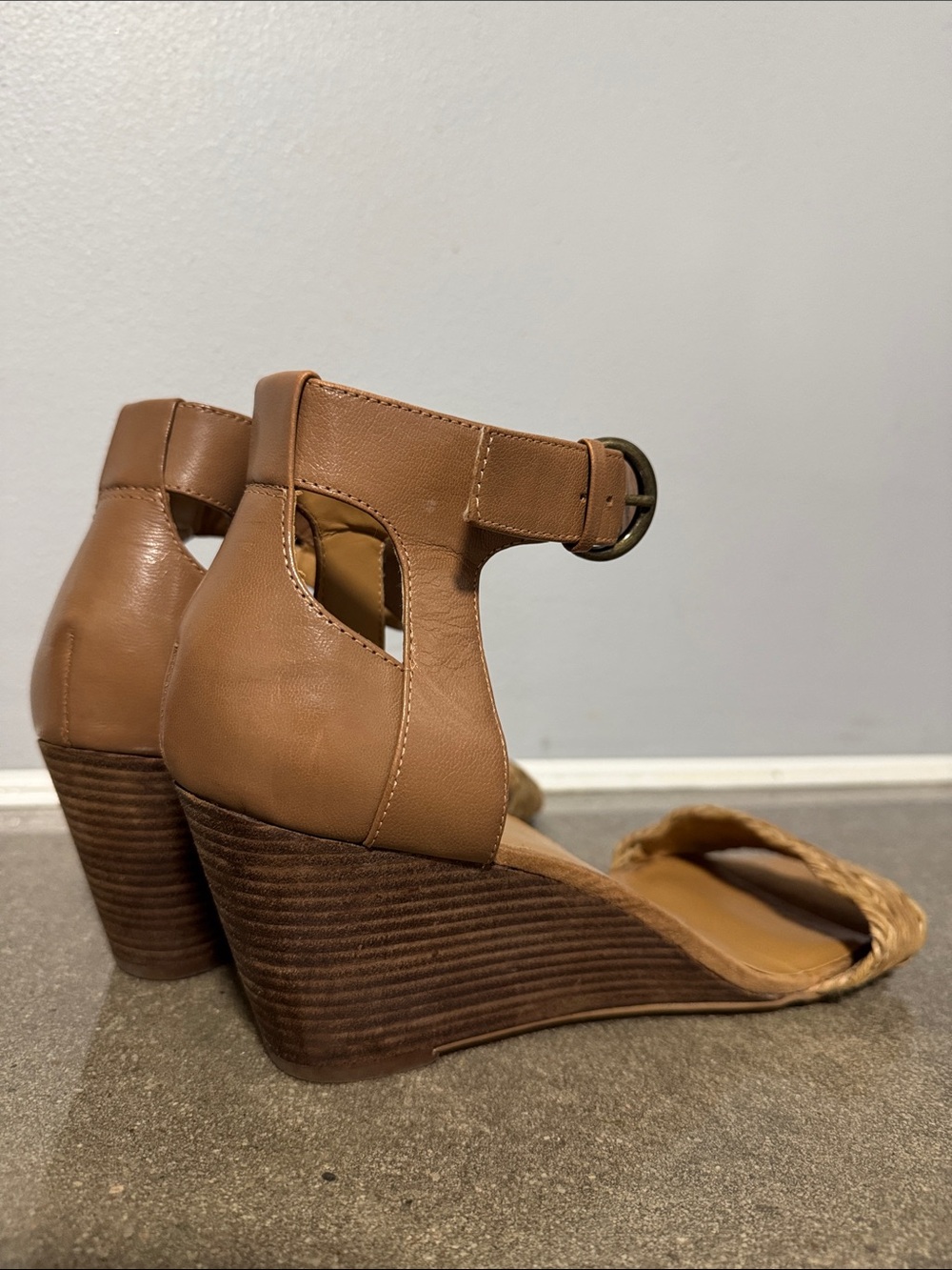Nine West wedge sandals size 12 - Picture 6 of 8